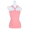 Женский S Вшитый Кепка Холтер Шея Без Рукавов Розовый