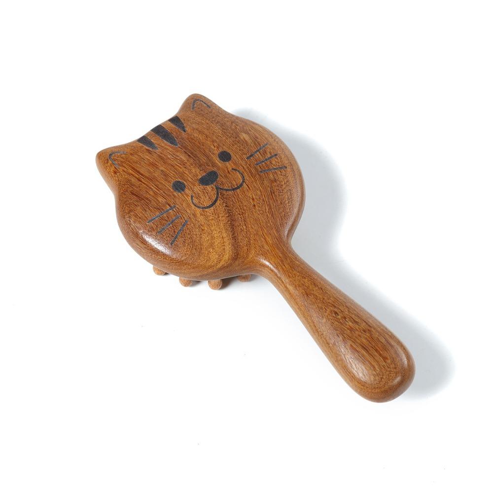 Антистатическая расческа для волос Деревянная массажная расческа Милая сандаловая расческа для волос