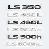 3D Хромированные Глянцевые Черные ABS Буквы LS350 LS400 LS460 LS460L LS500 LS500h HYBRID Эмблема Для Багажника Автомобиля Значок Наклейка