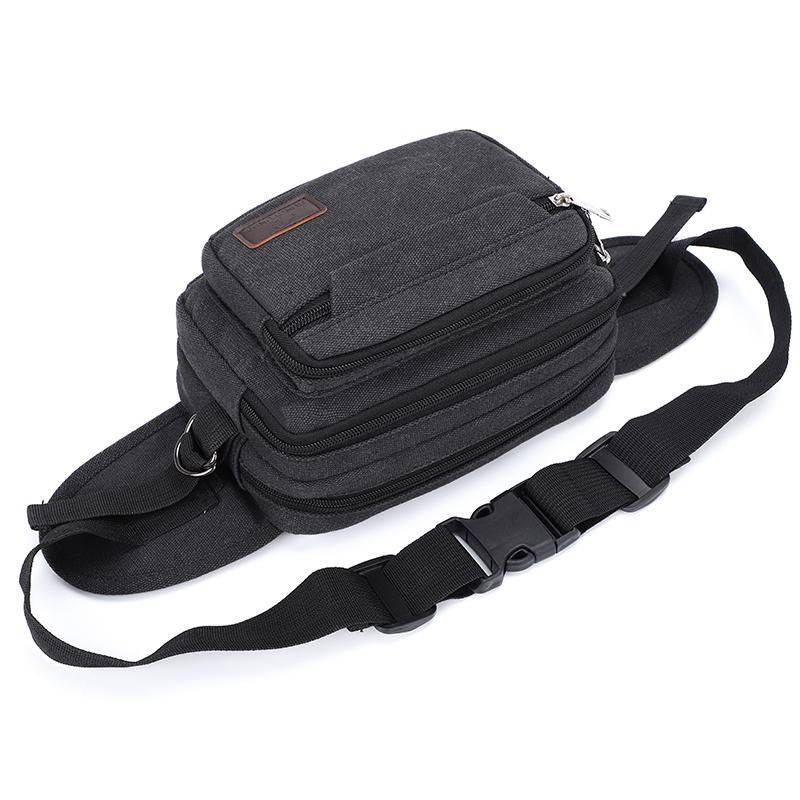 Холщовая поясная сумка для активного отдыха, многофункциональная мужская поясная сумка, прочная, портативная, кошелек для телефона