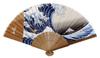 Складной веер Yamamoto Jin Shoten [Kyosai] Hokusai [4743] Японский узор