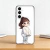 Милый Сердитый Маленький Девочка Чехол Для Телефона Samsung Galaxy A73,A72,A71,A70,A53,A52,A51,Мягкий Силиконовый Черный Чехол