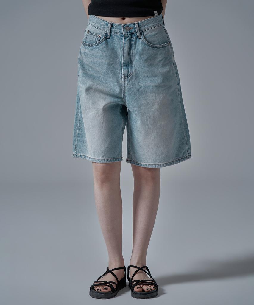 WAARFORWOMAN W1136 Denim Shorts_Light Wash