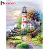 HUACAN круглая дрель 5D алмазная живопись вышивка крестиком дом пейзаж Алмазная вышивка подарок ручной работы Алмазная мозаика пейзаж настенное искусство