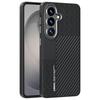 ABEEL Для Samsung Galaxy S26 / S26 Pro Магнитный Чехол PC + TPU + Алюминиевый Сплав + ПУ Кожа Тонкая Задняя Крышка Телефона