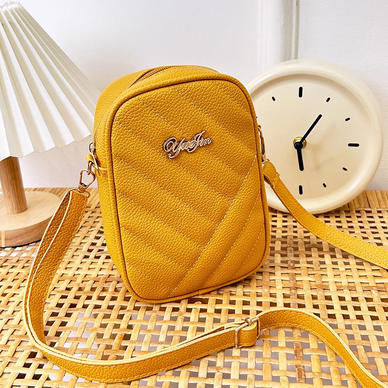 Новая сумка для мобильного телефона для женщин Саржевая сумка через плечо