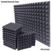 12Pcs/Pack 30x30x5cm Studio Acoustic Foams Panels Sound Insulation Treatment KTV Drun Room Soundproof Foam Sponge Pad