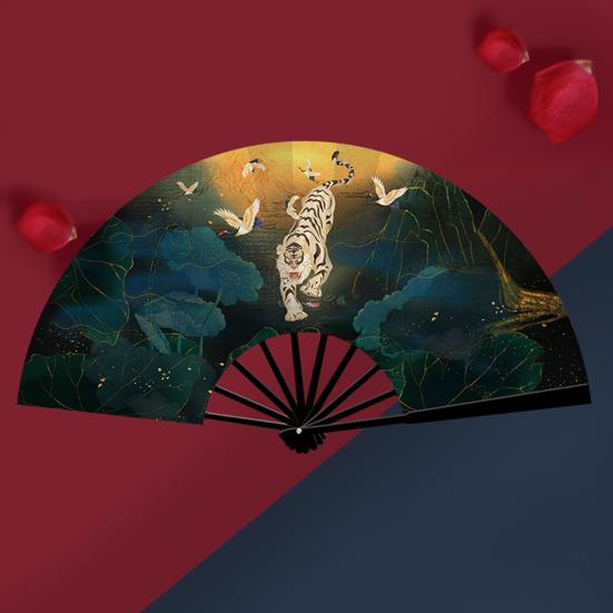 Складной веер Элегантный бамбуковый веер в китайском стиле Легкий прочный ручной веер для выступлений и жарких летних дней