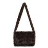 Fashionable Flap Clutch Purse Bag Soft Faux Fur Small Shoulder Bags For Women 2025 Winter Trend Korean Plush Handbags Crossbody Bag
