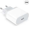 25W USB-C Fast Charger - E.F.CONNECTION - for Xiaomi 15 14 13 12T - 12T Pro - 12 Lite - 12X - White