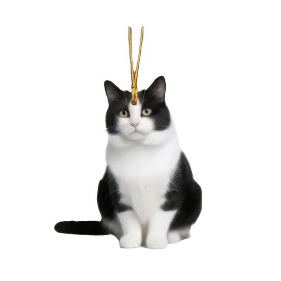 Car Rearview Mirror Pendant Hanging Decoration with Lanyard Easy To Hang Realistic Design Animal Shaped Christmas Tree Ornament