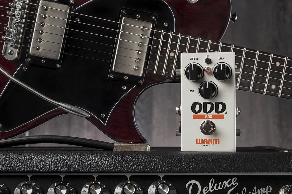 Warm Audio ODD Box Overdrive Fault Pedal Compact Boutique TLO82CP Op Powder Coated Steel True Bypass V1, (Звук «Crank Amp», качество, усилитель, шасси,