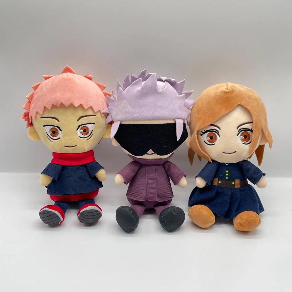 1-5 шт. Плюшевые игрушки Jujutsu Kaisen Аниме Плюшевые игрушки Годжо Фусигуро Мэгуми Кугисаки Нобара Годжо Сатору Мягкие набивные куклы Подарки для детей