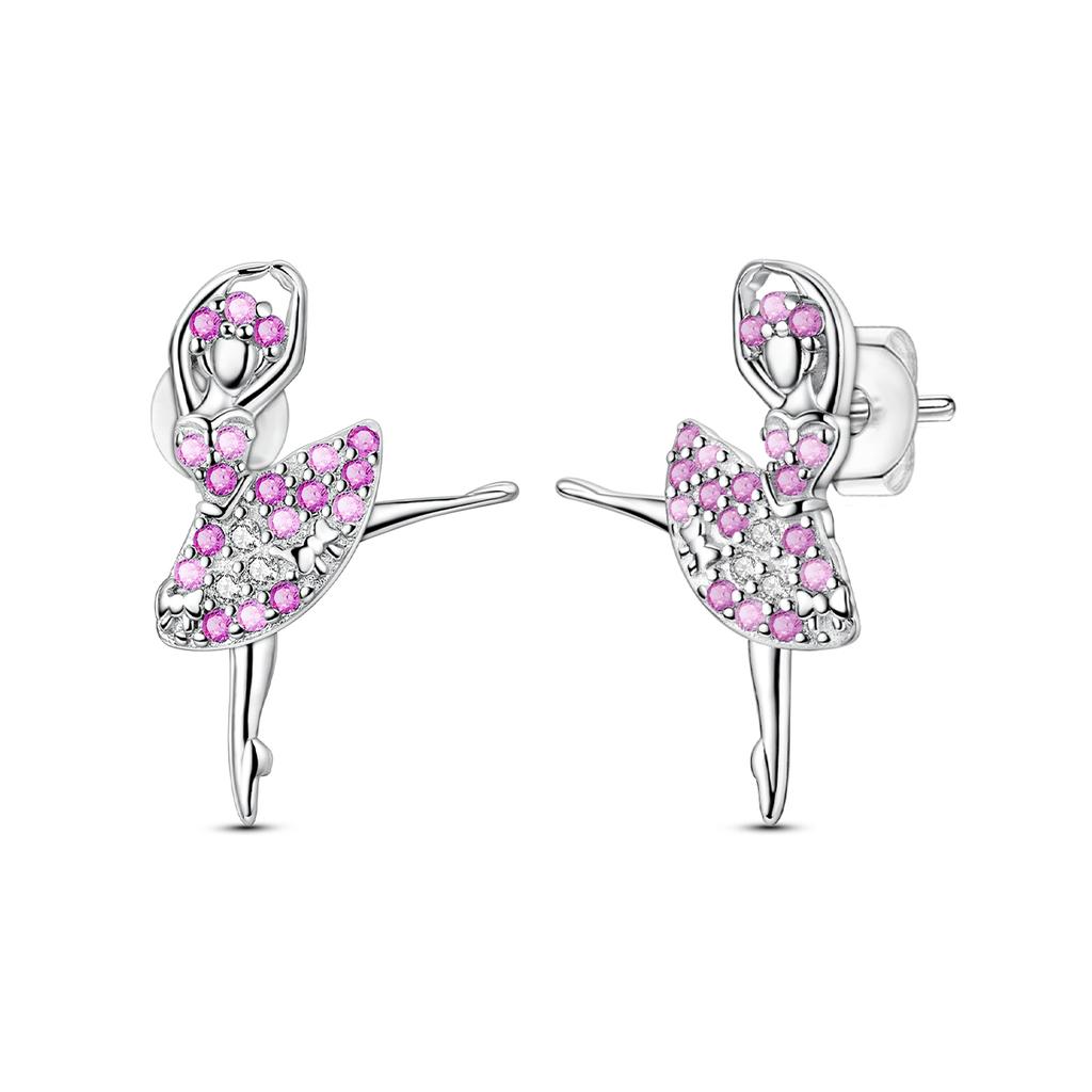925 Silver Earring Stud For Women Moon Star Cat Design Wedding Party Jewelry Gift Handmade