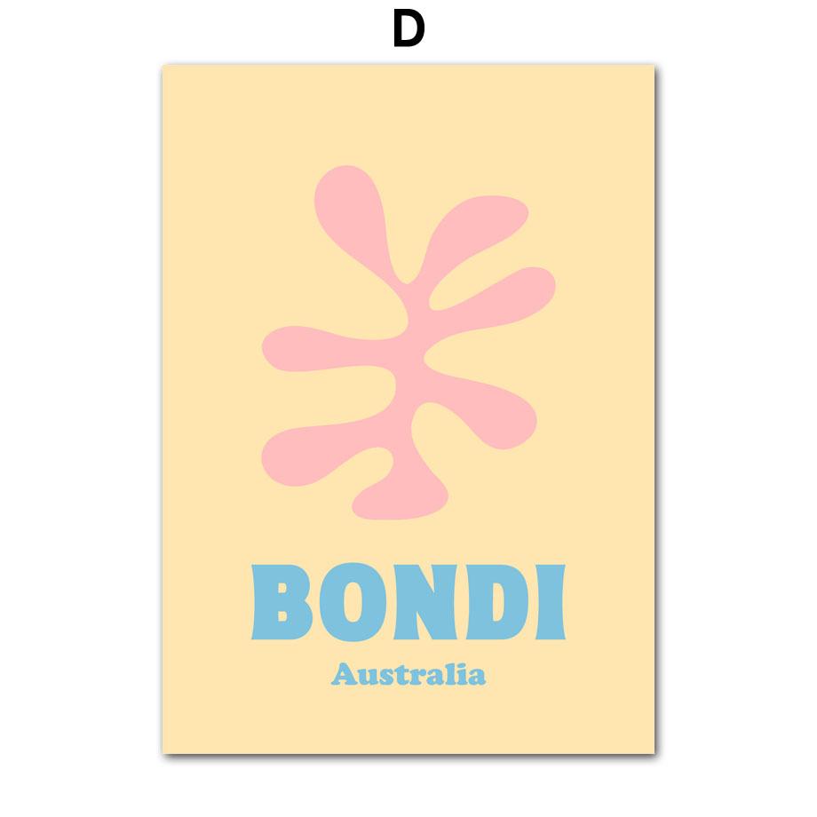 Groovy Leaf Matisse пастельные розовые постеры и принты, настенное искусство, ретро, ​​забавная картина на холсте, эстетический декор для комнаты колледжа