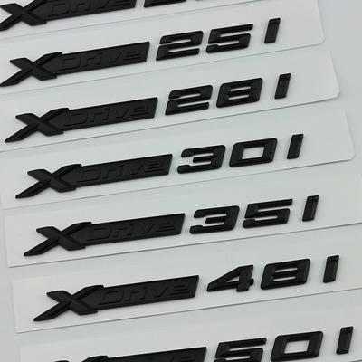 Полностью черный XDrive 20i 25i 28i 30i 35i 40i 50i 20d 30d 35d 40d 50d эмблема Fender для X3 X4 X5 X6 X7 наклейка на багажник автомобиля
