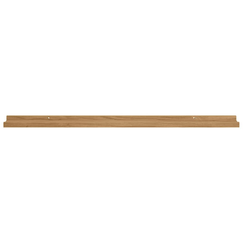 Wall Shelf with Shelf 4 pcs Brown 100 x 9 x 3 cm Particleboard