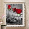5D Алмазная картина Три красных розы Фотографии стразов Цветок Алмазная вышивка Крестиком Мозаика Распродажа Домашнее украшение Настенное искусство