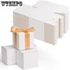 WTEMPO White Paper Small Gift Boxes Foldable DIY Party Treat Boxes Bridesmaid Proposal Boxes Universal Packaging Boxes for Storing Delicate Items