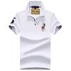 TrendHub Polo Shirt Men Cotton Mens Short Sleeve Solid Color Embroidery Business Casual Polo Shirt
