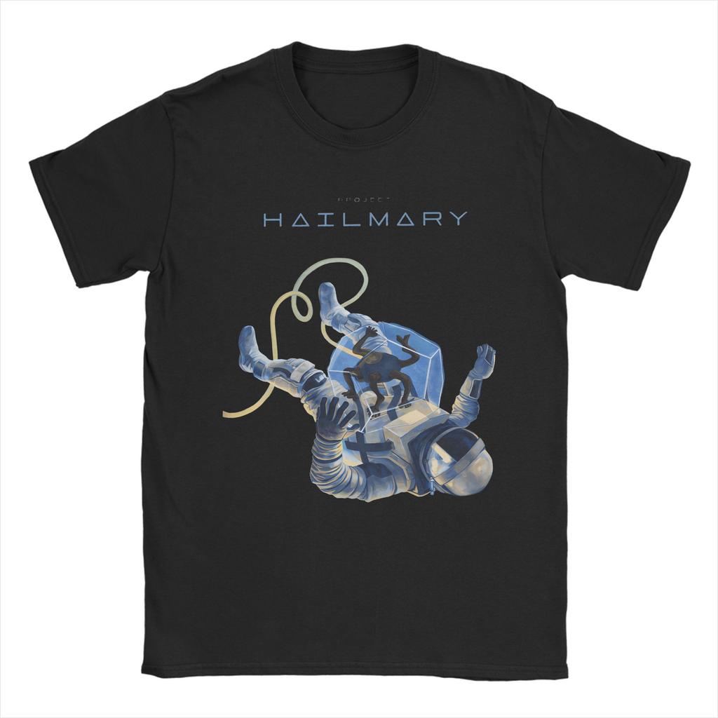 Project Hail Mary T Shirt Beach  Vintage TShirts Pure Cotton Trending Tshirt For Unisex ShortSleeved Casual Tops