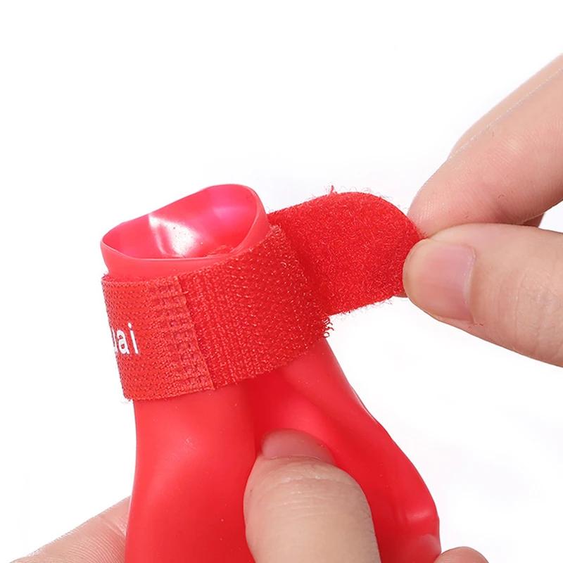 4 шт. обуви для собак конфетного цвета, водонепроницаемые резиновые ботинки для маленьких, средних и больших собак, кошек, обувь для улицы, ботильоны, аксессуары для домашних животных