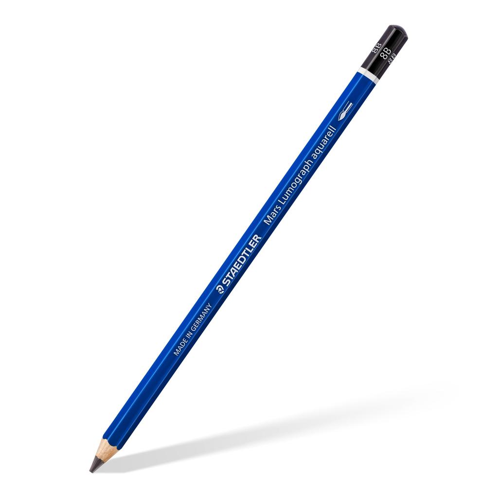 Staedtler 8B Mars Lumograph Aquarelle Акварельные карандаши для рисования тушью, 12 карандашей, 100A-8B*12