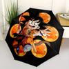 Футболка Dragon Ball Z Сон Гоку  Т-футболка Воин Сайян с Зонтом из Драконьих Жемчужин, Компактный Складной Зонт-трость для Мужчин и Женщин, S102