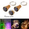 Солнечные 10LED 20LED Огни для винных бутылок Форма пробки Гирлянда Сказочные огни Рождественская подсветка Медная проволока Лампа для декора дома и комнаты