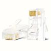 50 шт. Разъем RJ45 Разъем Сетевой Неэкранированный RJ45 Перфорированная Кристальная Головка Сетевой Кабель