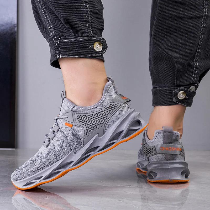 Men's Four Seasons Sports Shoes Fashion Breathable Lightweight Comfortable Running Shoes Trendy Mesh Casual Shoes Tenis 2024