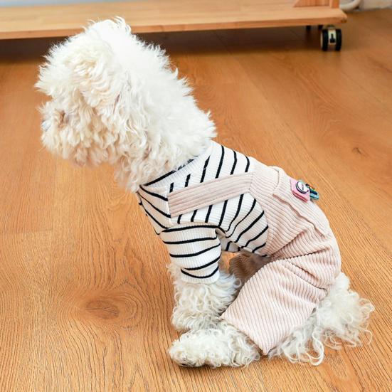 Stylish Cartoon Design Unisex Puppy Overalls Cat Dog Winter Clothes for Autumn