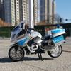 1/12 BMW R1250RT-P Полицейская имитация мотоцикла из сплава Модель амортизаторов Звук и свет Коллекция игрушечных машинок Подарок для детей