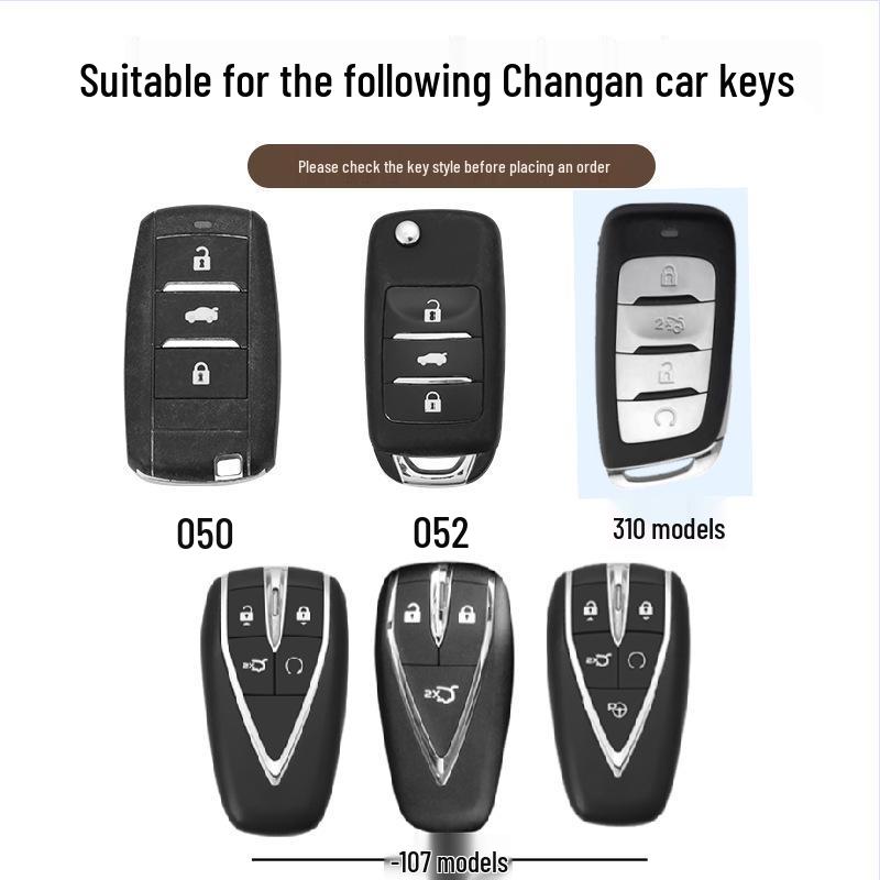 Чехол для ключа Changan CS85 Coupe для старых моделей: CS35 Plus и CS95 - Унисекс Полностью закрывающий чехол с застежкой