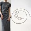 Женская круглая металлическая поясная цепочка Аксессуары Женский пояс Тонкая цепочка Юбка Платье Свитер Декоративный пояс