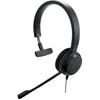 Jabra Evolve 20 Mono Headset – Microsoft Certified Headphones for VoIP Softphones with Passive Noise Cancellation – USB-CA – Black