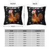Christmas F-Caw-F Chicken Pillowcase Printed Polyester Cushion Cover Decorative Pillow Case Cover Home Zippered 18''