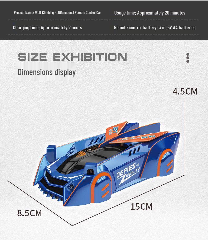 Инфракрасная трюковая машина для лазания по стенам с функцией следования за светом и дистанционным управлением - Детская игрушка