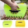 Leaf Rake Scoops Rubbish Leaf Collector Grabber with Claws Ergonomic Handle Home Gardening Leaves Pick-up Tools