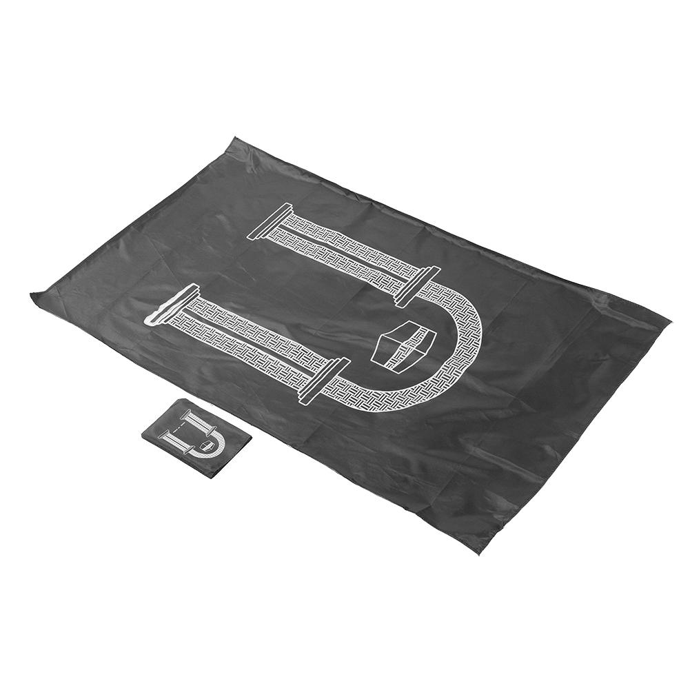 Мусульманский молитвенный коврик, портативное непромокаемое тканевое прямоугольное одеяло для гостиной дома, черный