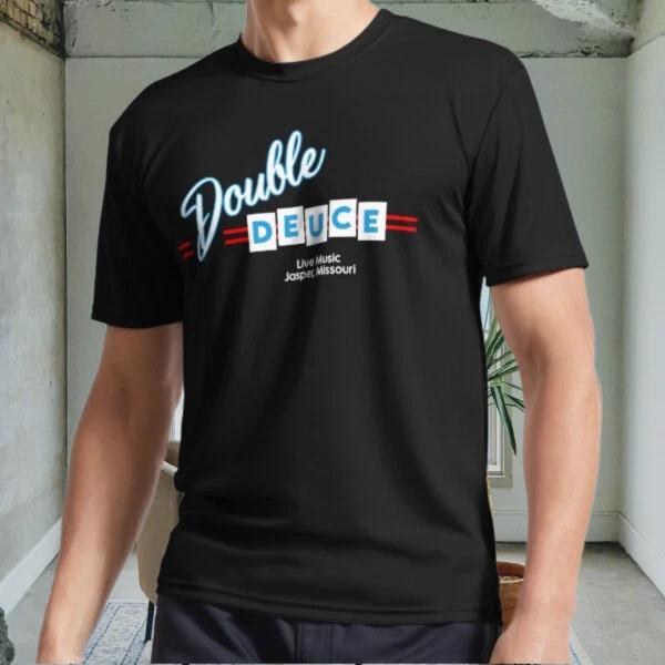 Новая мужская черная футболка Double Deuce с активным логотипом, смешной размер от S до 5XL