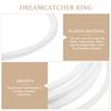 20pcs Dreamcatcher Hoop Kits White Plastic Rings 11Cm Diy Craft Material For Wall Hanging Decor Mandalas Spirit Shields Homemade