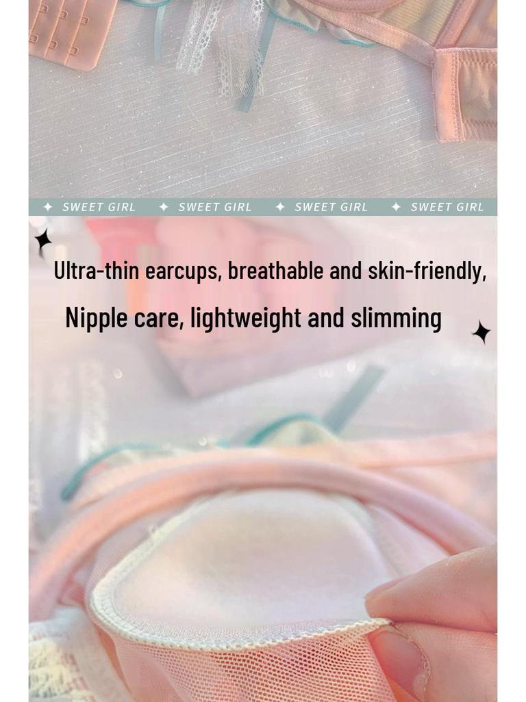 Сладкий и Томный: Японский стиль ультратонкий бюстгальтер с кроличьими ушками – Летнее женское нижнее белье для утонченного образа