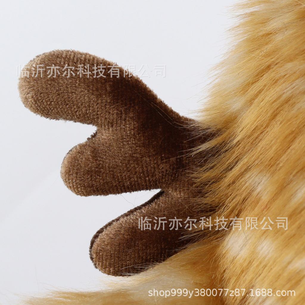 Autumn and winter cute elk spotted ear protection thunder hat warm plush cartoon antlers earmuffs hat