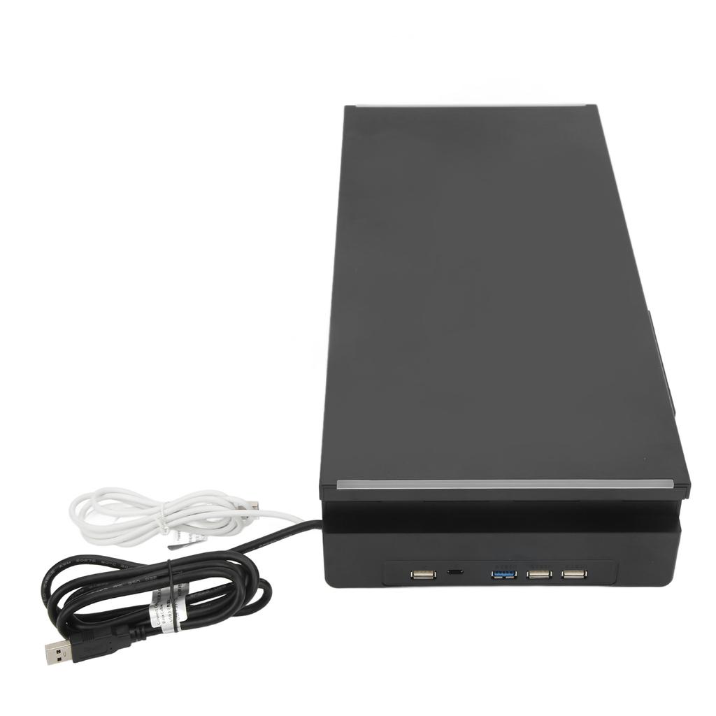Подставка для монитора RGB складная регулируемая длина USB3.0 зарядка настольная подставка с ящиком для хранения