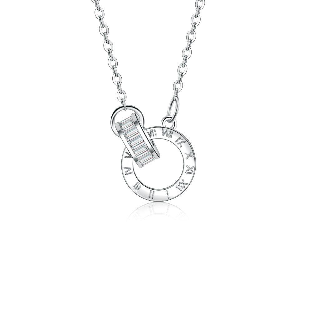 Романтичный элегантный комплект из кольца с римскими цифрами, браслета, женской универсальной цепочки на ключицу, ювелирных изделий Love Hand