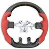 Красное рулевое колесо в стиле из замши и углеродного волокна для Dodge Ram 2013-2018
