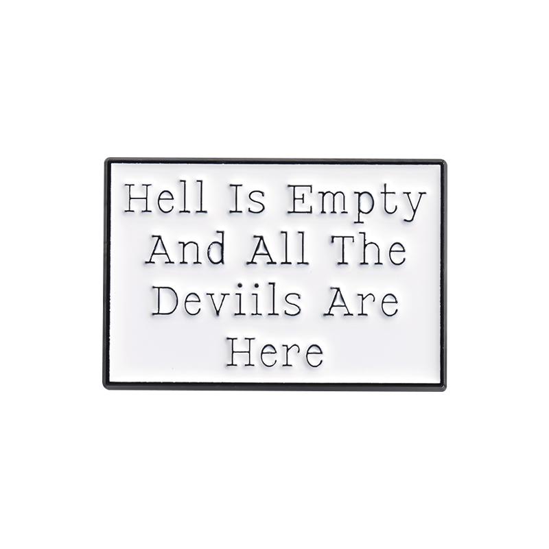 Саркастические цитаты Эмалевые значки на заказ Хватит устраивать драму, ты не Шекспир Броши Значки на лацкан Смешные украшения Подарок для друга