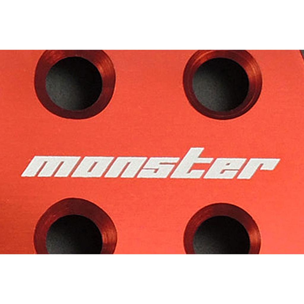 MONSTER SPORT Sports Driving Pedal Cover Red Anodized for Swift Sport ZC31S MT 849520-4650M (Improved Heel and Toe, Control Feel)