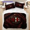 AC Milan Legacy: Glory Three-piece set (1 * duvet cover + 2 * pillowcase, without core) Bedding set Duvet cover and pillowcase Soft and comfortable